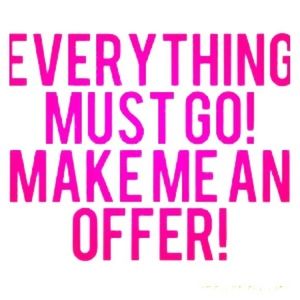 Everything must go !